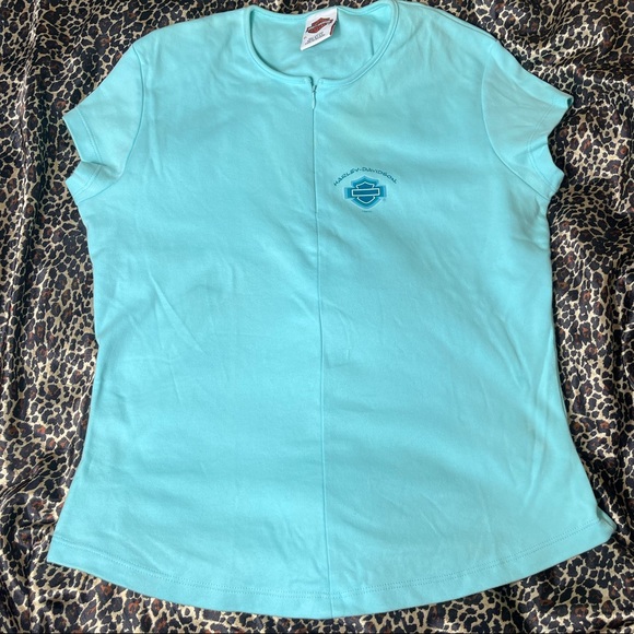 Harley-Davidson Tops - Harley Davidson Zip Up T-shirt